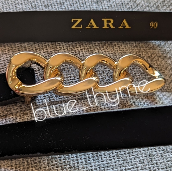 Zara VELVET Chain Link Belt - Picture 7 of 7